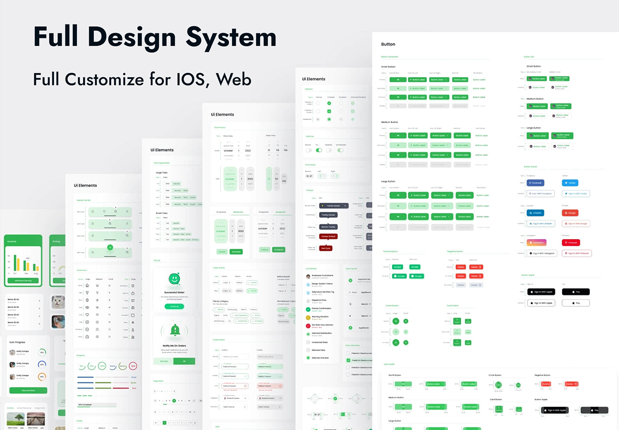 设计系统UI包 (Design System UI Kit)