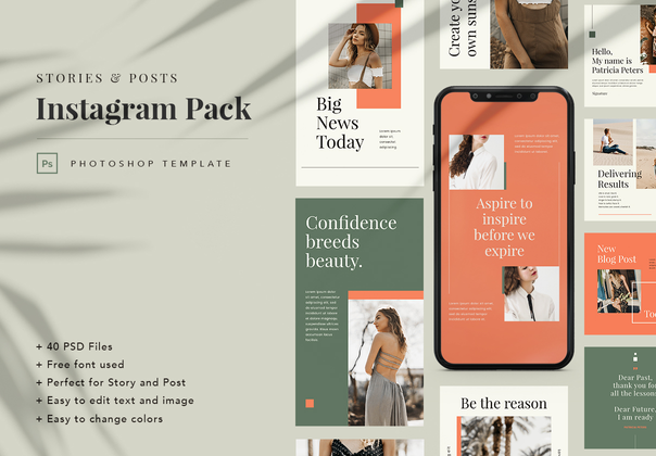 Mutiara Instagram套餐模板 (Mutiara Instagram Pack Template)