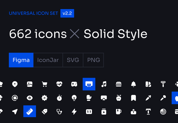 通用图标集 v2 Solid Style-更新 (Universal Icon Set v2 Solid Style-更新)