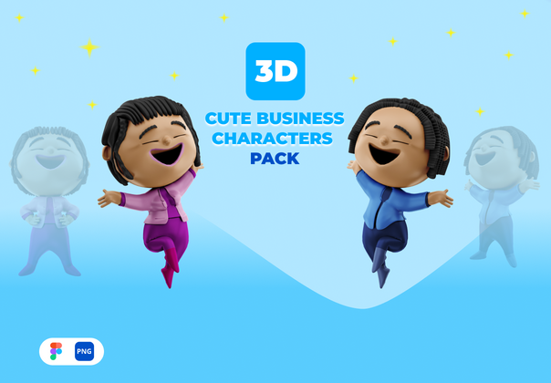 3D 可爱的商业人物 (3D CUTE BUSINESS CHARACTER)