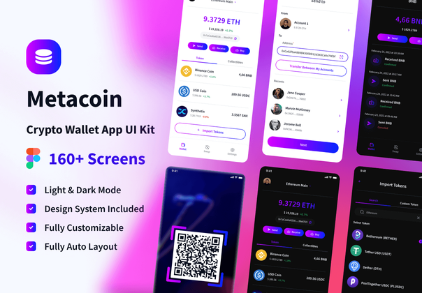 Metacoin - Crypto Wallet App UI Kit (Metacoin - Crypto Wallet App UI Kit)