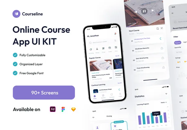 Courseline - 在线课程应用程序 (Courseline - Online Course App)