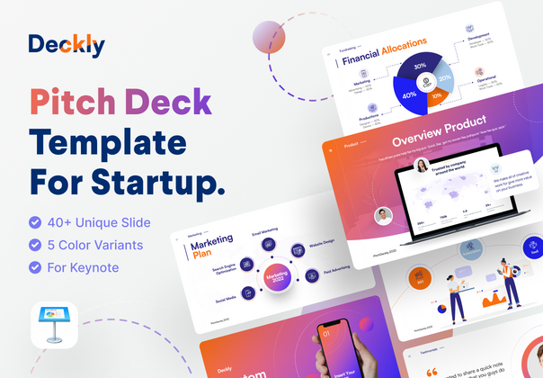 Deckly - Pitch Deck Keynote模板-密钥版 (Deckly - Pitch Deck Keynote Template-Key)