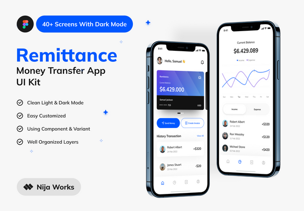 汇款应用程序 UI 工具包 (Remittance App UI Kit)