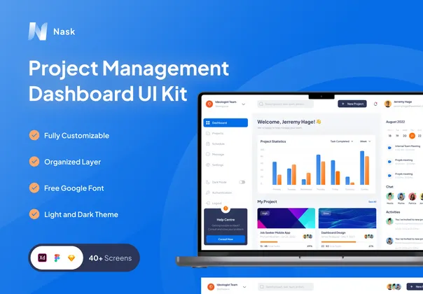 Nask - 项目管理仪表板 (Nask - Project Management Dashboard)