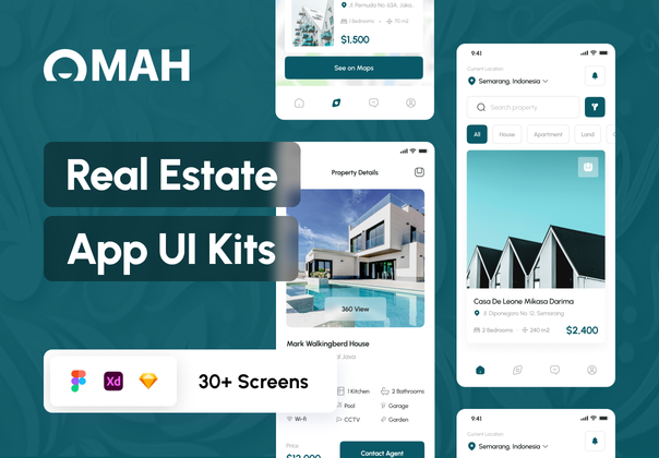 Omah - 房地产移动应用 (Omah - Real Estate Mobile App)