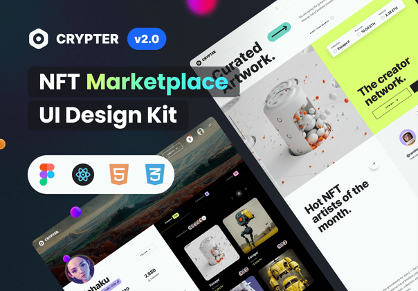 Crypter v.2 - NFT Marketplace UI Kit (Crypter v.2 - NFT Marketplace UI Kit)