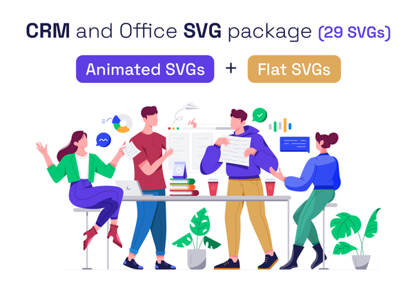 CRM & Office SVG软件包 (CRM & Office SVG package)