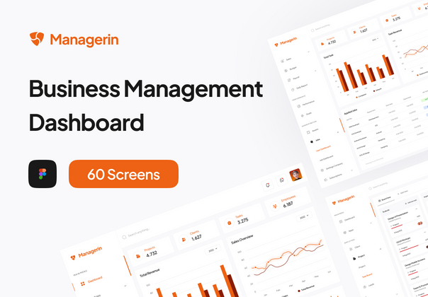 Managerin - 业务管理仪表板UI套件 (Managerin - Business Management Dashboard UI Kit)