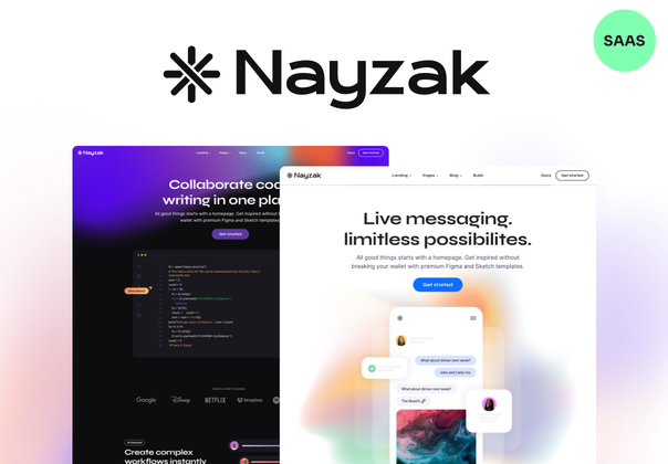 Nayzak - SAAS HTML 模板和 UI 工具包 (Nayzak - SAAS HTML Template & UI Kit)