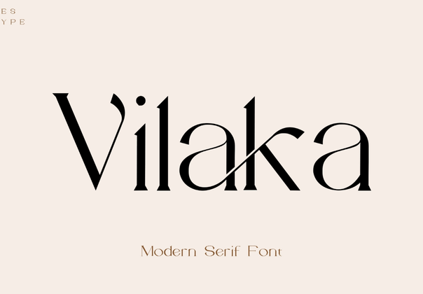 Vilaka现代有衬线字体 (Vilaka Modern Serif Font)