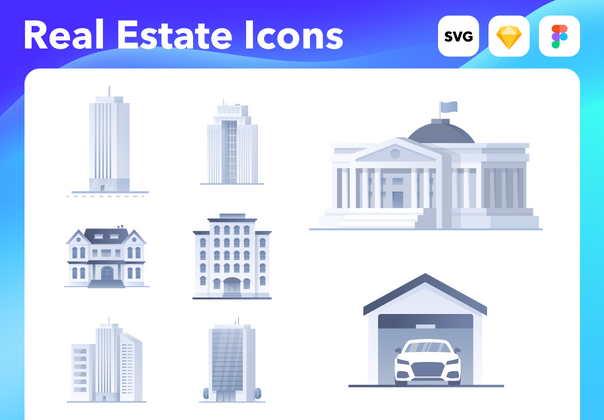 网页图标 房地产 (Web Icons Real Estate)