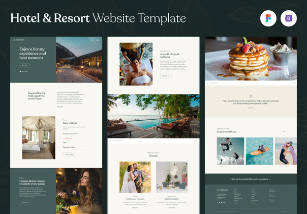 Villasiesta - 酒店及度假村网站模板 (Villasiesta - Hotel & Resort Website Template)