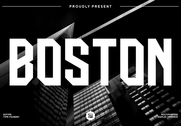 波士顿 - Dispaly 字体 (Boston - Dispaly Typeface)