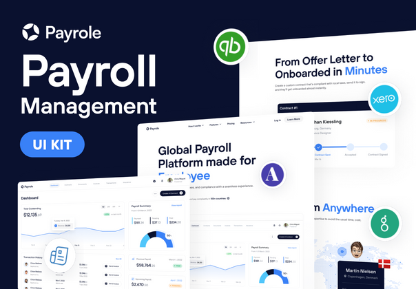 Payrole - 薪资管理 Web UI 工具包 (Payrole - Payroll Management Web UI Kit)
