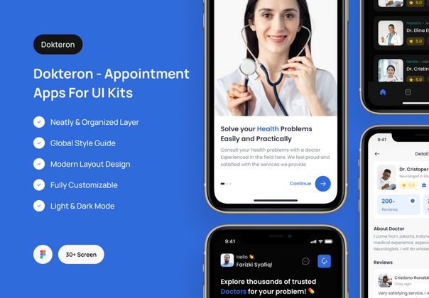 Docteron - 预约医生应用程序 (Docteron - Appointment Doctor App)