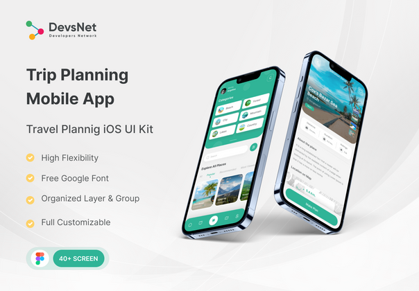 预订应用程序 UI 工具包 (Booking App UI Kit)