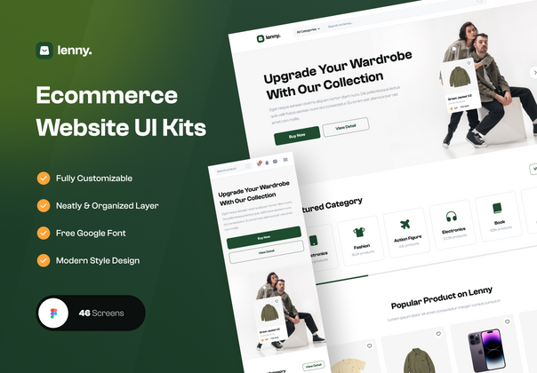 Lenny - 电子商务网站 (Lenny - eCommerce Website)