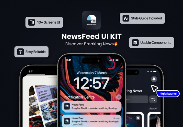 新闻应用程序用户界面工具包 2 (News App UI KIT 2)
