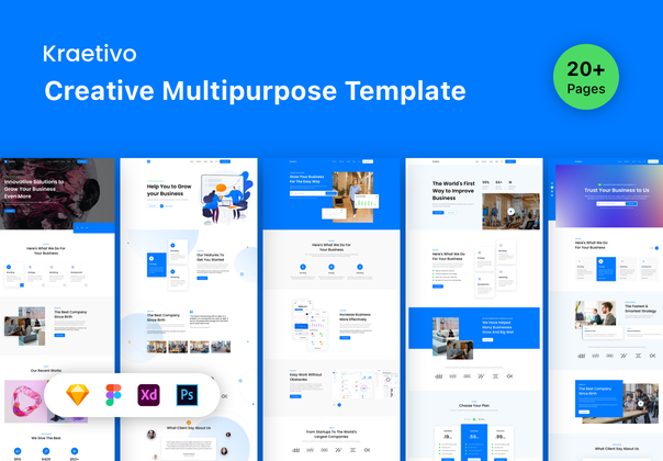 Kraetivo - 创意多用途模板 (Kraetivo - Creative Multipurpose Template)