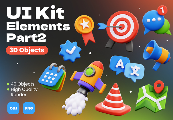 3D UI 套装元素第 2 部分 (3D UI Kit Elements Part 2)