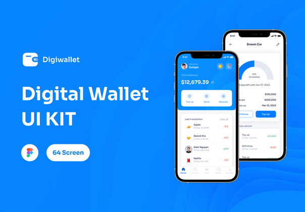 数字钱包应用程序用户界面工具包 (Digital Wallet App UI KIT)