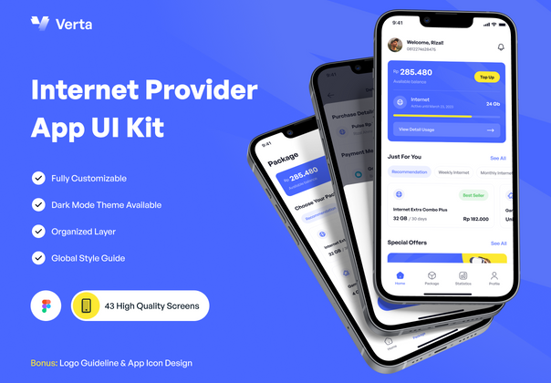 Verta - 互联网提供商应用程序 (Verta - Internet Provider App)