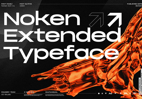 Noken Extended - 多功能字体 (Noken Extended - Versatile Typeface)