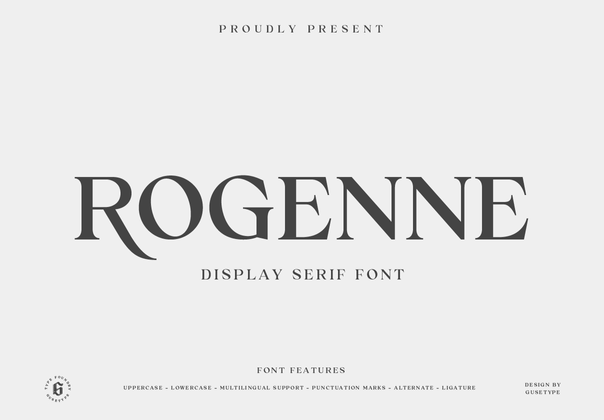 Rogenne 字体 (Rogenne Font)