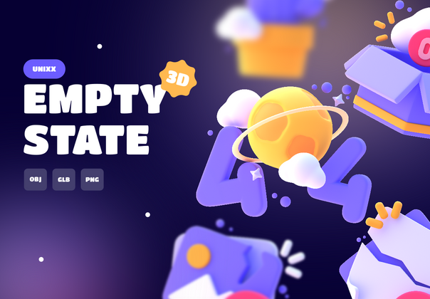 UNIXX - 空状态元素 3D (UNIXX - Empty State Element 3D)