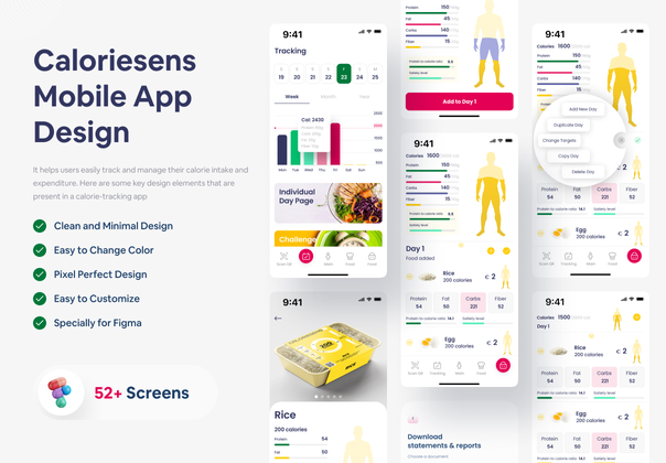卡路里跟踪移动应用程序 (Calorie Tracking Mobile App)