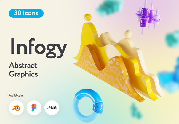 Infogy 抽象图形 3D (Infogy Abstract Graphics 3D)