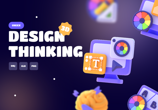 UNIXX - 设计思维元素 3D (UNIXX - Design Thinking Element 3D)