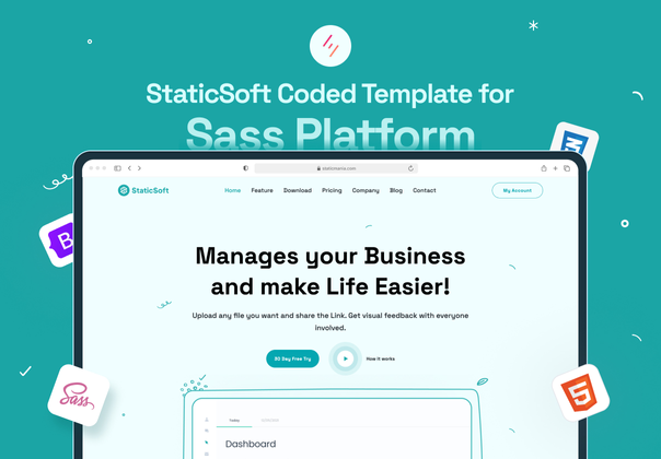 StaticSoft- 静态软件网站模板 (StaticSoft- StaticSoft Website Template)