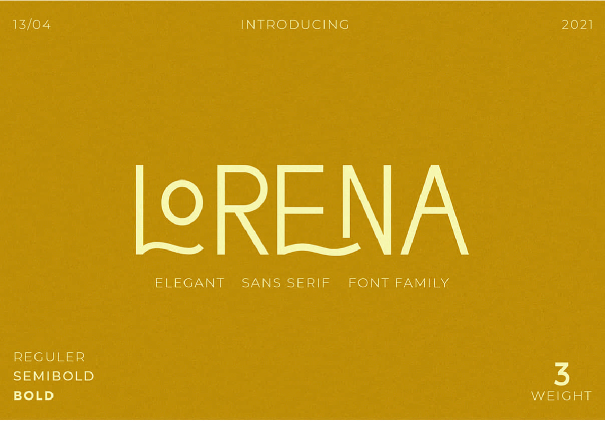 Lorena字样 (Lorena Typeface)