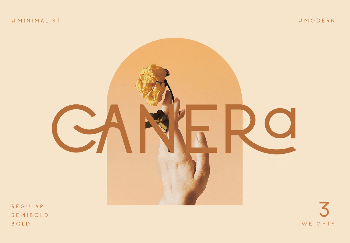 Canera - 简单优雅的字体 (Canera - Simple Elegant Typeface