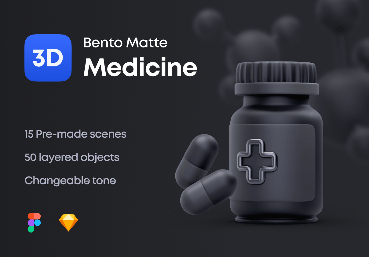 Bento Matte 3D医药 (Bento Matte 3D Medicine)