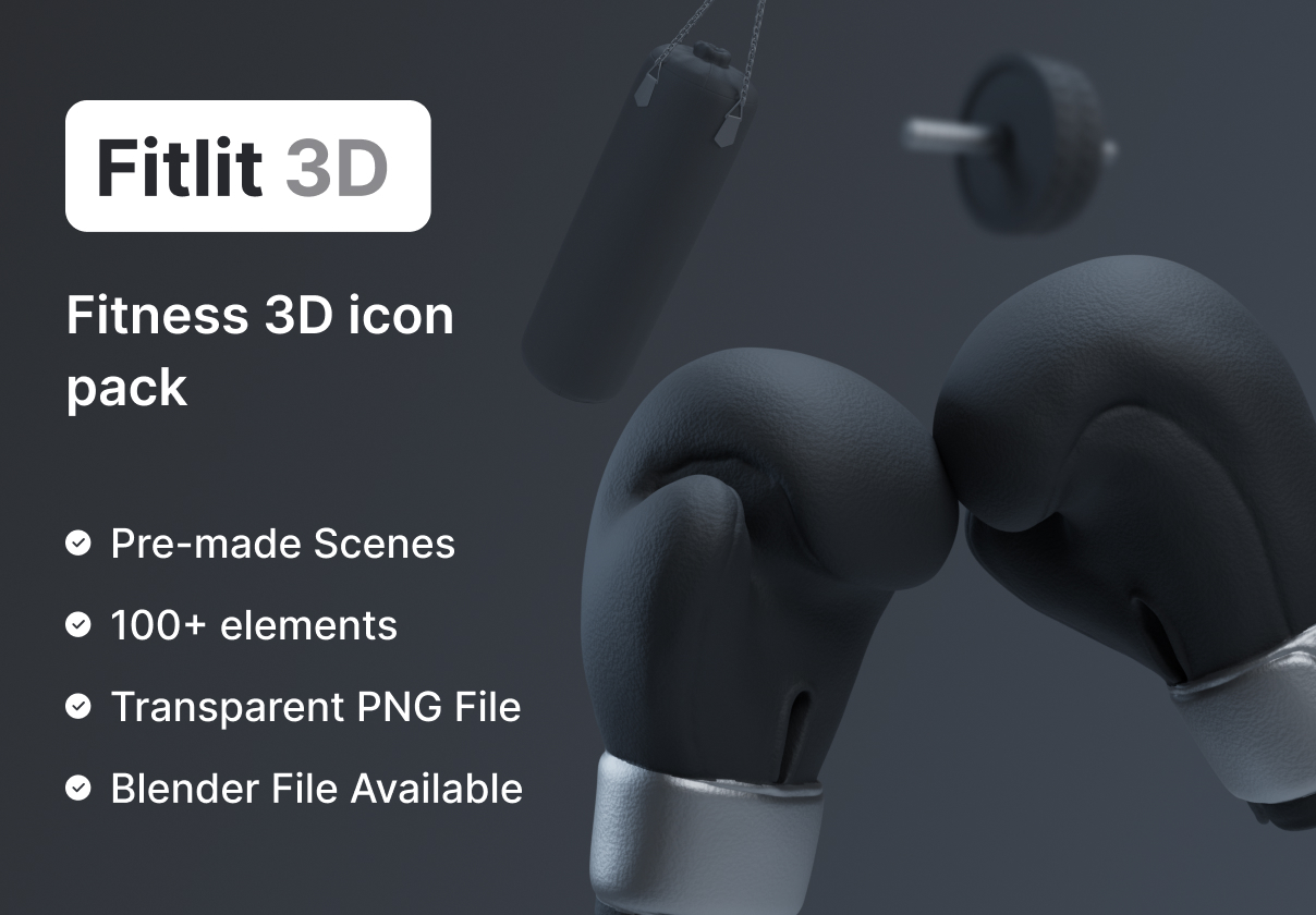 Fitlit 3D健身3D模型 (Fitlit 3D Fitness 3D Models)