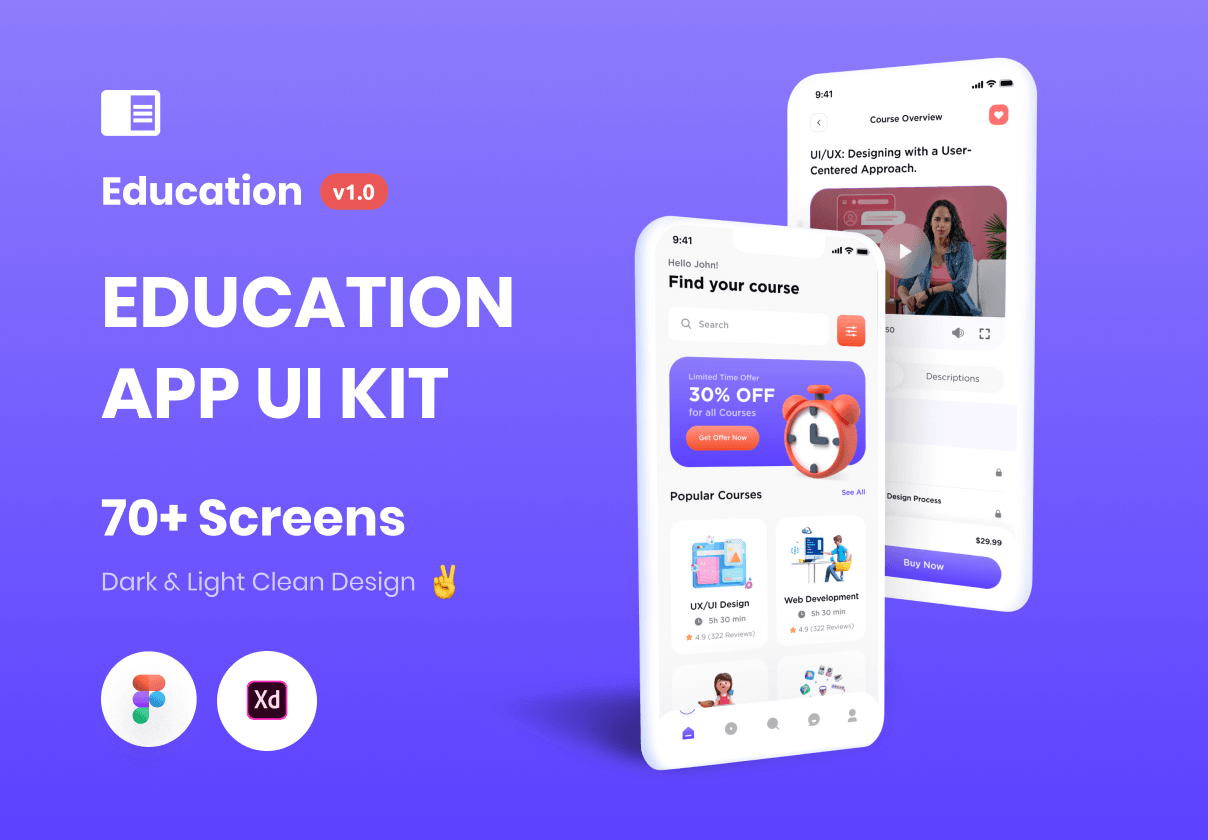 教育应用UI KIT (Education App UI KIT)