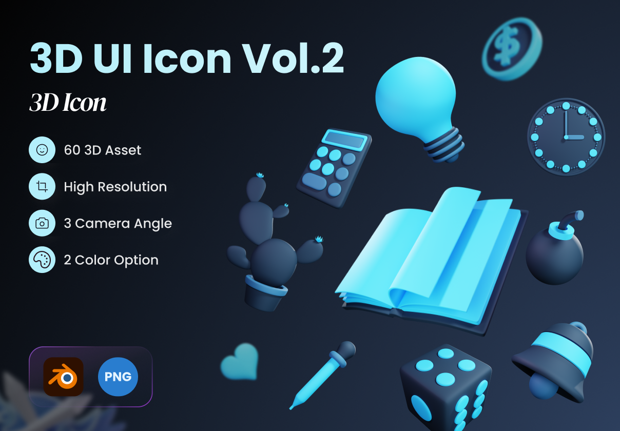 3D Ui Icon Vol.2 (3D Ui Icon Vol. 2)