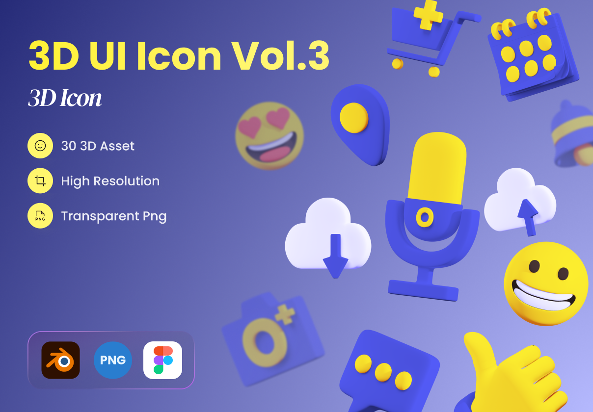 3D Ui Icon Vol.3 (3D Ui Icon Vol. 3)