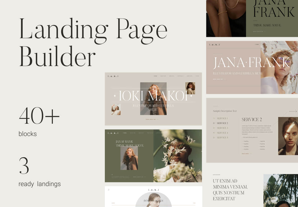 IOKI.MAKOI - 登陆页面生成器 (IOKI.MAKOI - Landing Page Bu