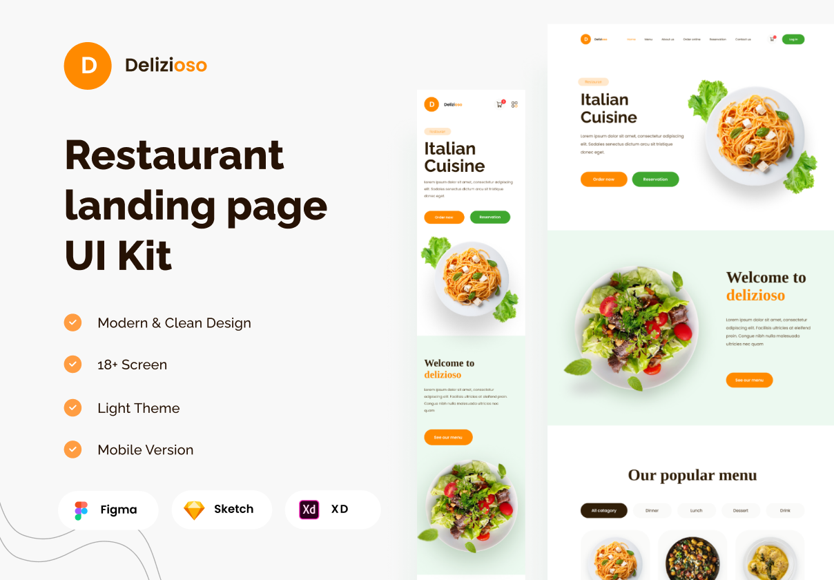 餐厅网站响应性 (Restaurant Website Responsive)