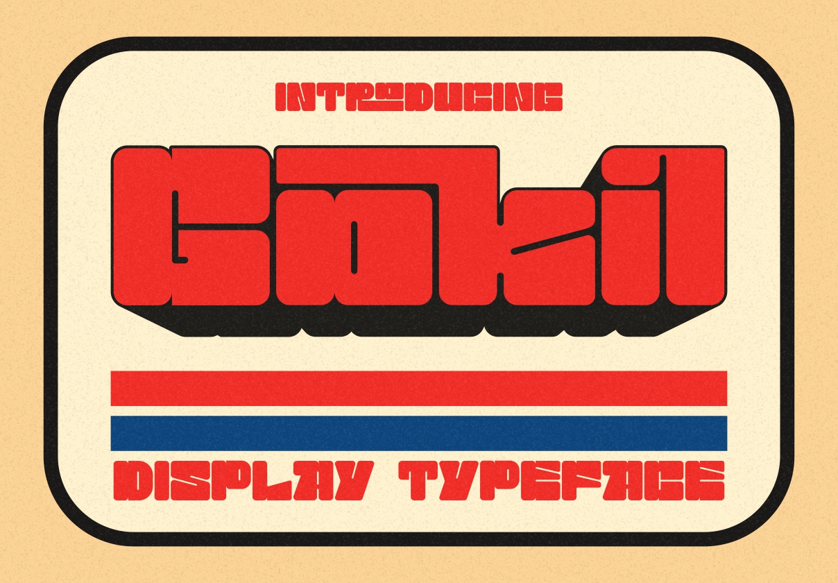 Gokil - 展示型字体 (Gokil - Display Typeface)