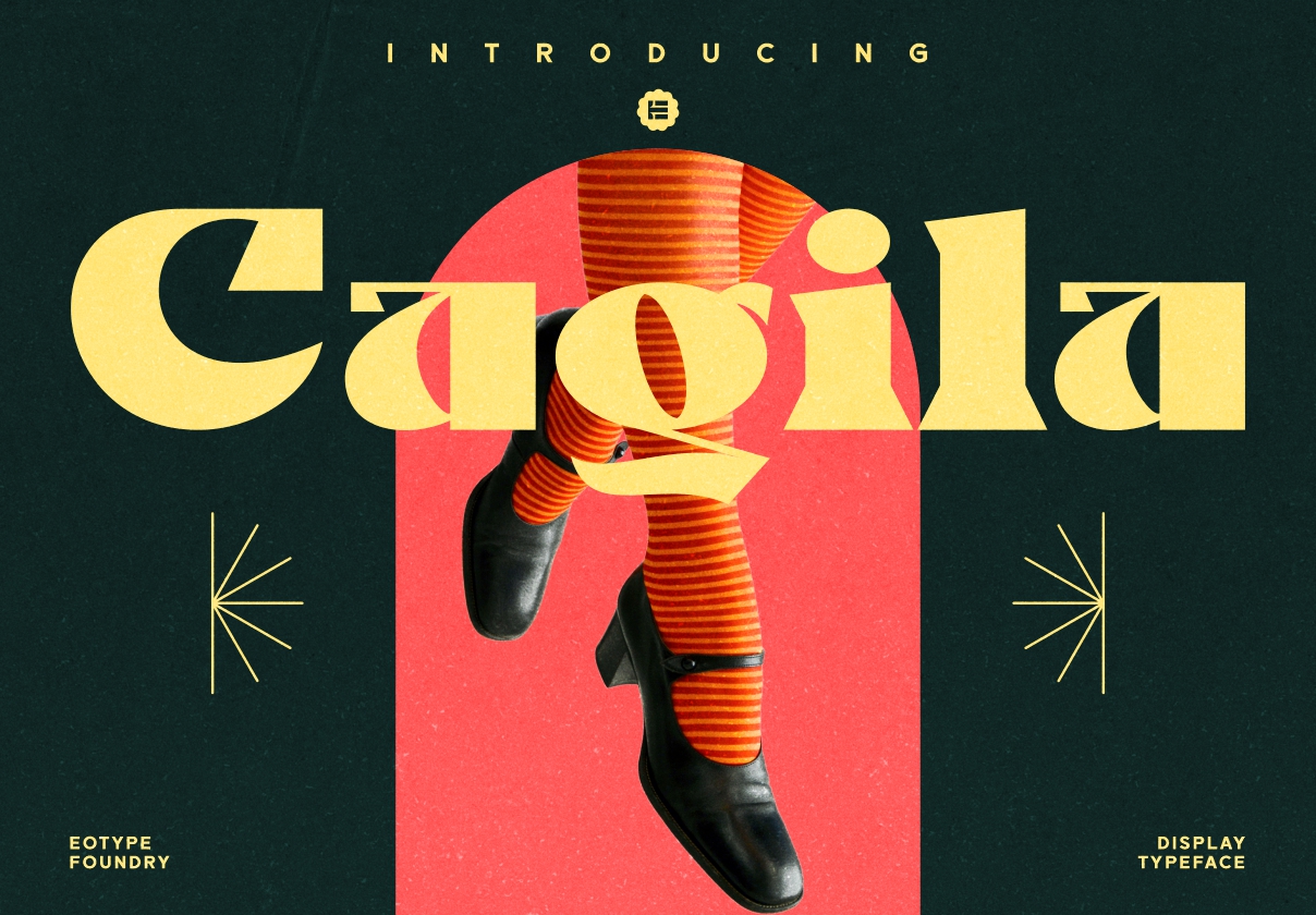 卡吉拉 - 显示型字体 (Cagila - Display Typeface)