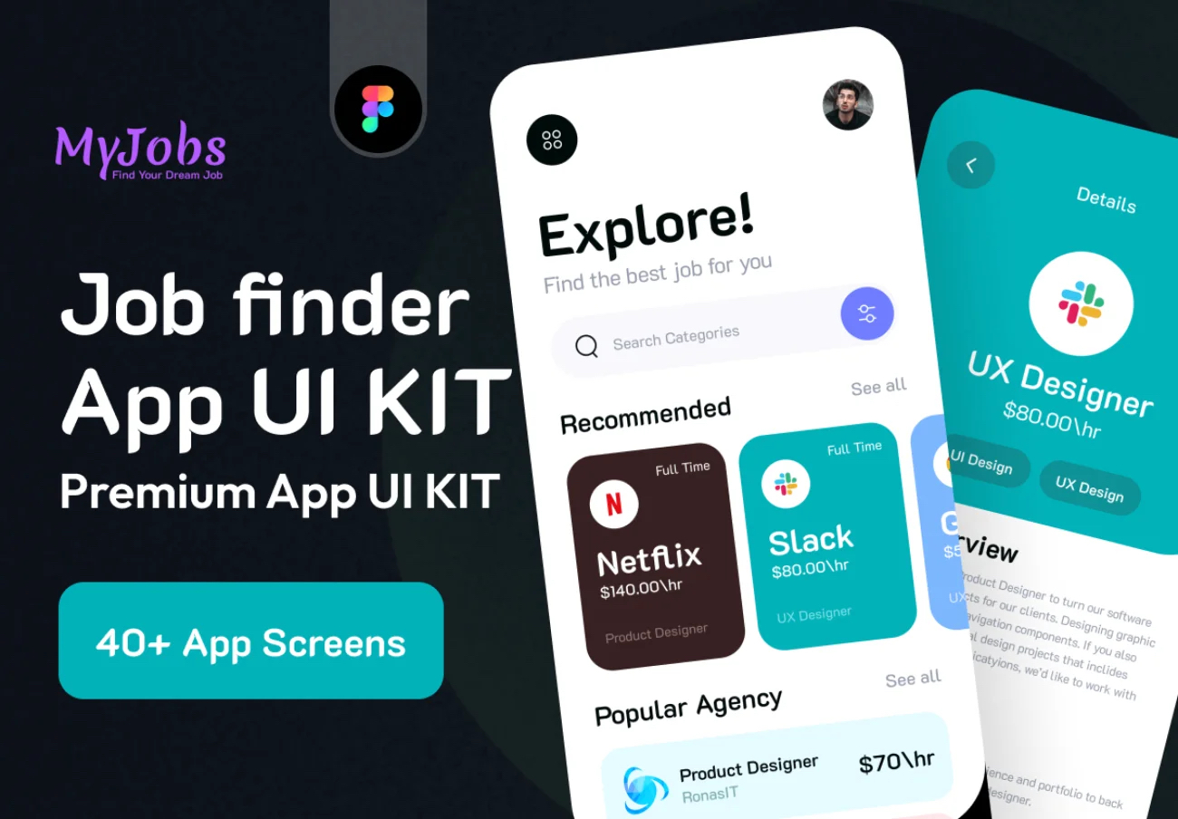 MyJobs-Job Finder App UI KIT (MyJobs-Job Finder App UI KIT)