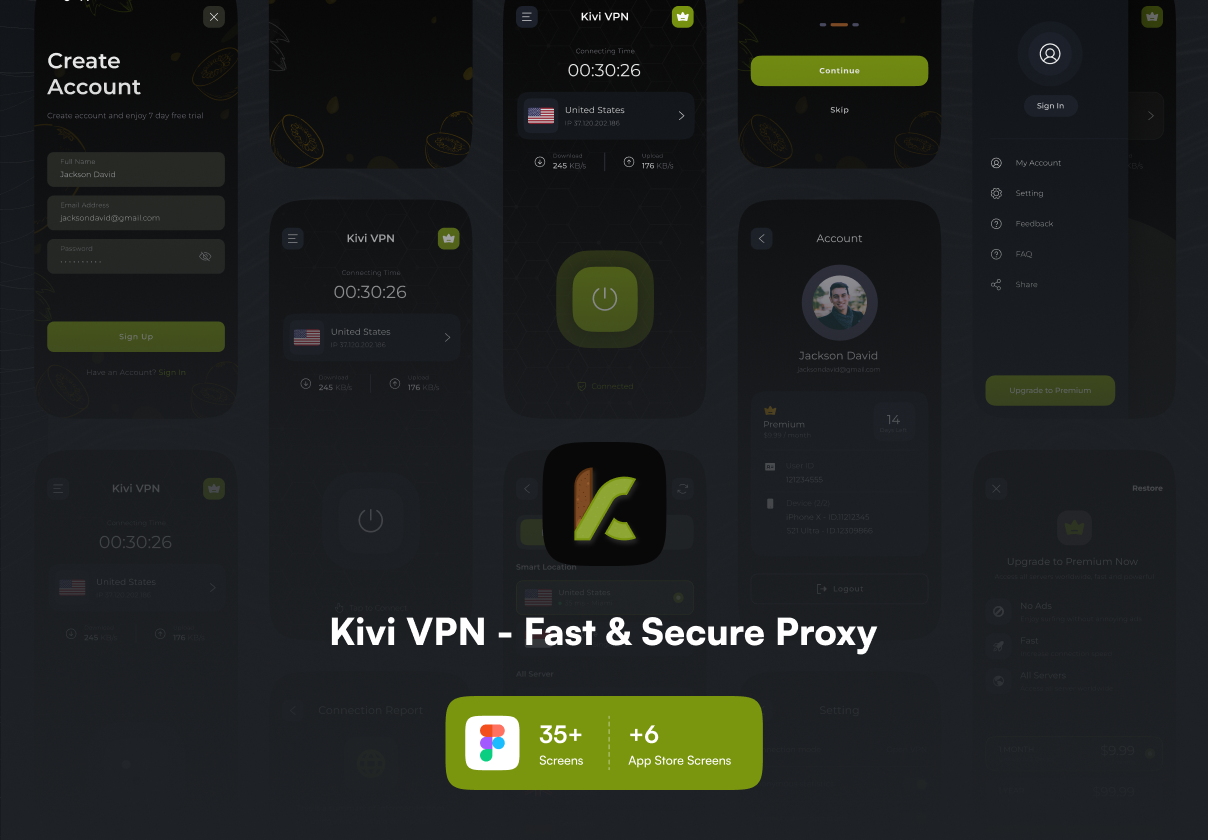 Kivi VPN - 快速和安全的代理服务器 (Kivi VPN - Fast & Secure Proxy)