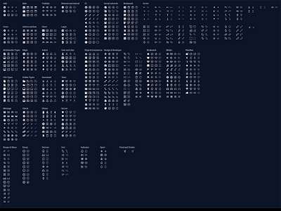 1000个概要图标包(1000 Outline Icons Pack)
