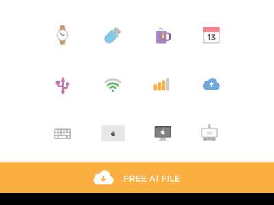 12个科技免费图标(12 Tech Free Icons)