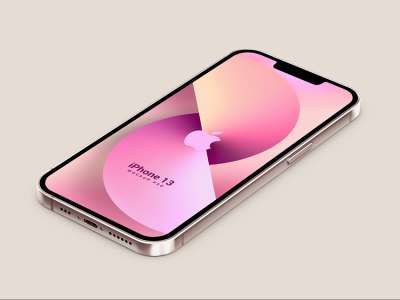 三维iPhone13模拟图(3D iPhone 13 Mockup)